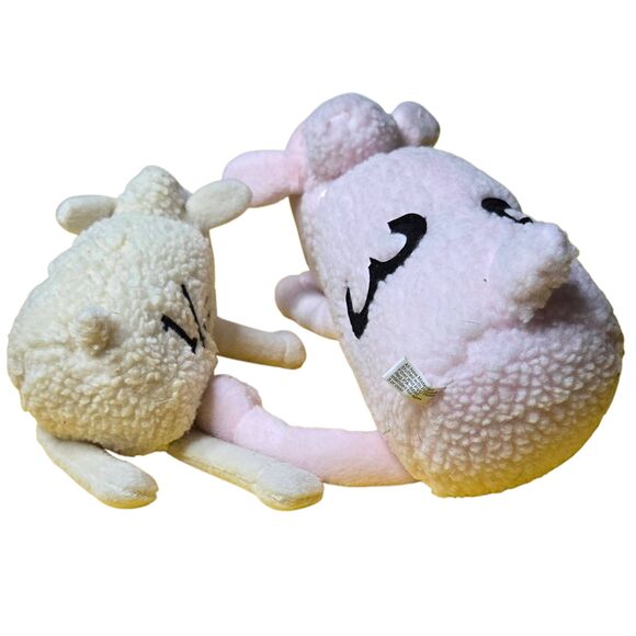 Serta Sleep Number Sheep Plush Set of 2 Numbers 3 and 1/16 - Picture 1 of 5